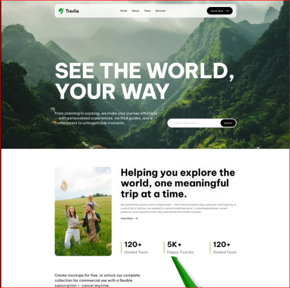 Travels and tours website services